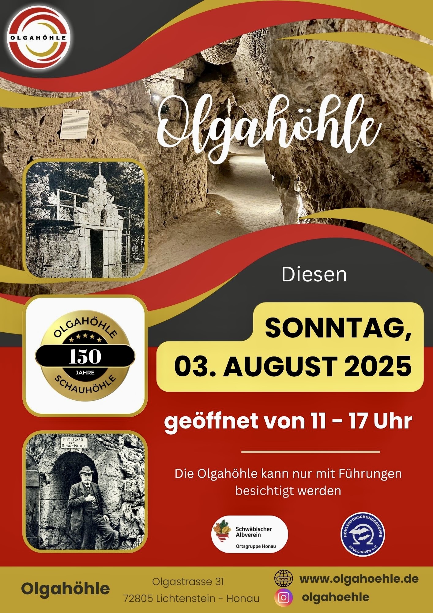 Olgahöhle - Schausonntag, 03.08.2025